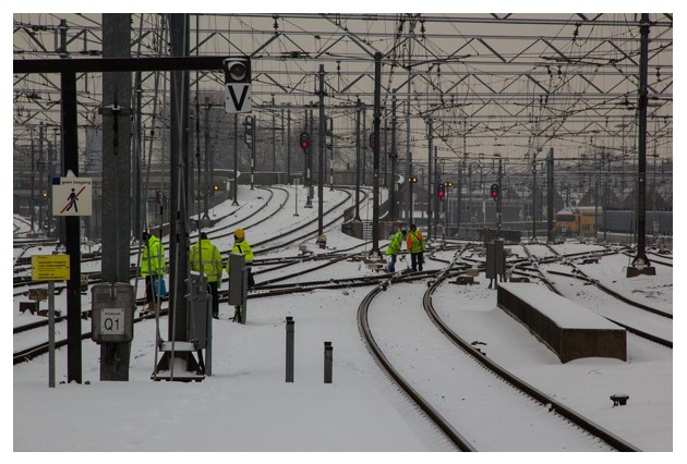 Weinig beweging op het spoor